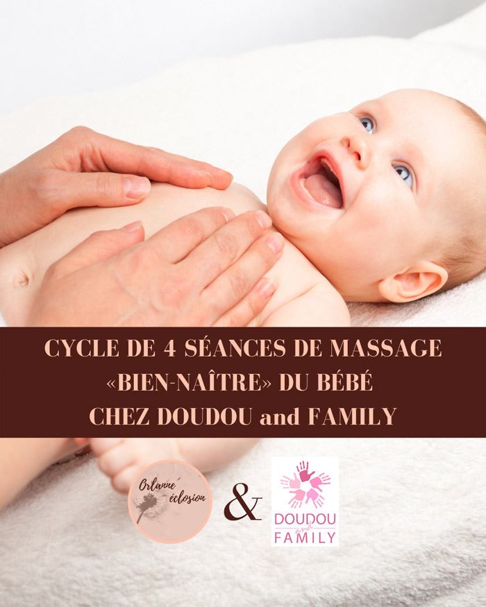 Cycle de 4 séances de massage « Bien-naître » du bébé 